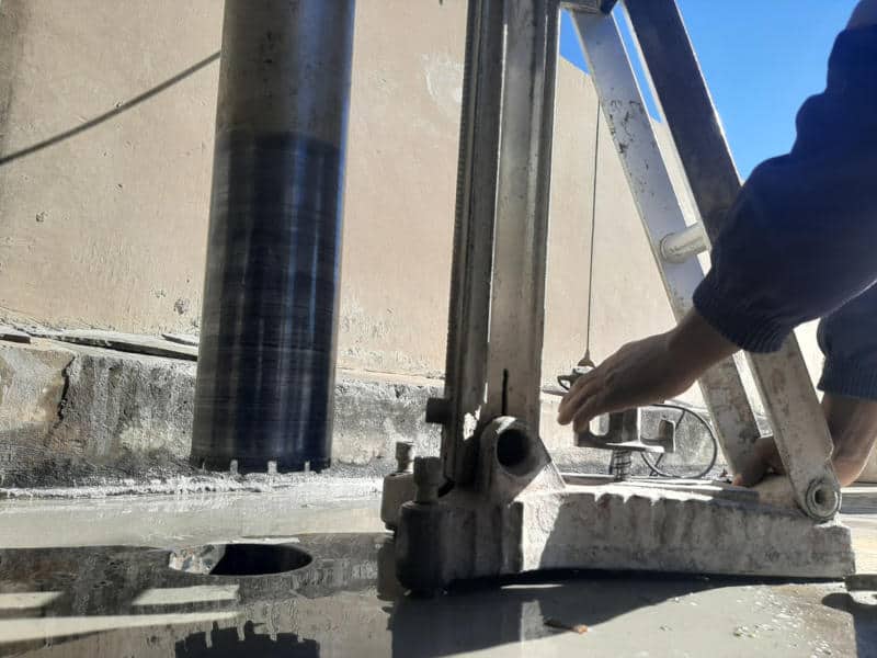 Core drilling horizontal