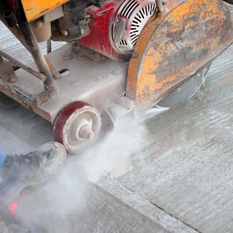 Cutting concrete