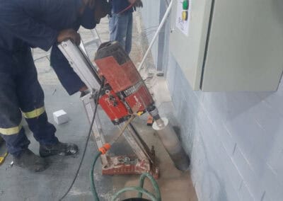 Drilling for water drainage