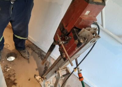Core drilling machine for construction projects.