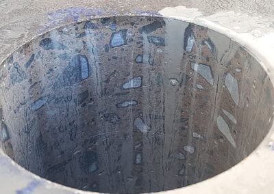 Borehole drilled by Vus Core Drilling showing detailed interior walls.